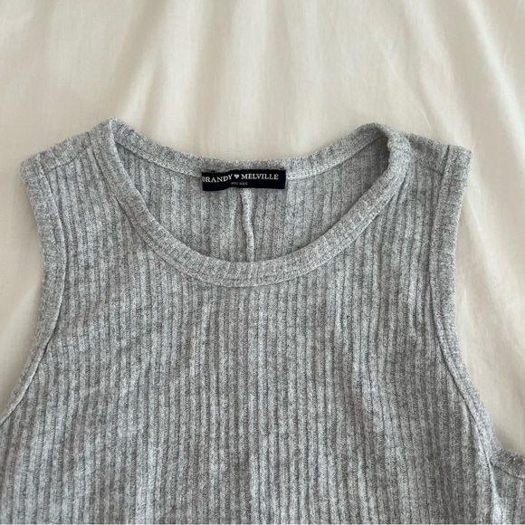 Brandy Melville Grey Tank Top - Picture 2 of 2
